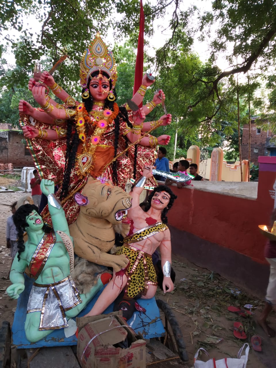 image of godess Durga in chaita (DUSHRA 2018) 