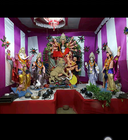 idol of godess durga in village dihara